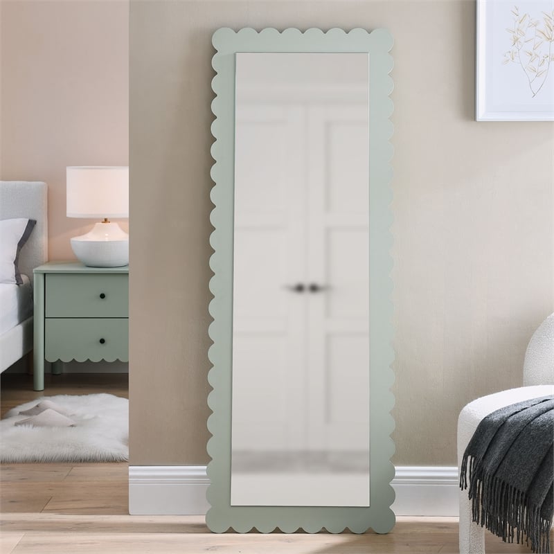 Emmeline Floor Mirror in Sage