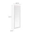 Emmeline Floor Mirror in White