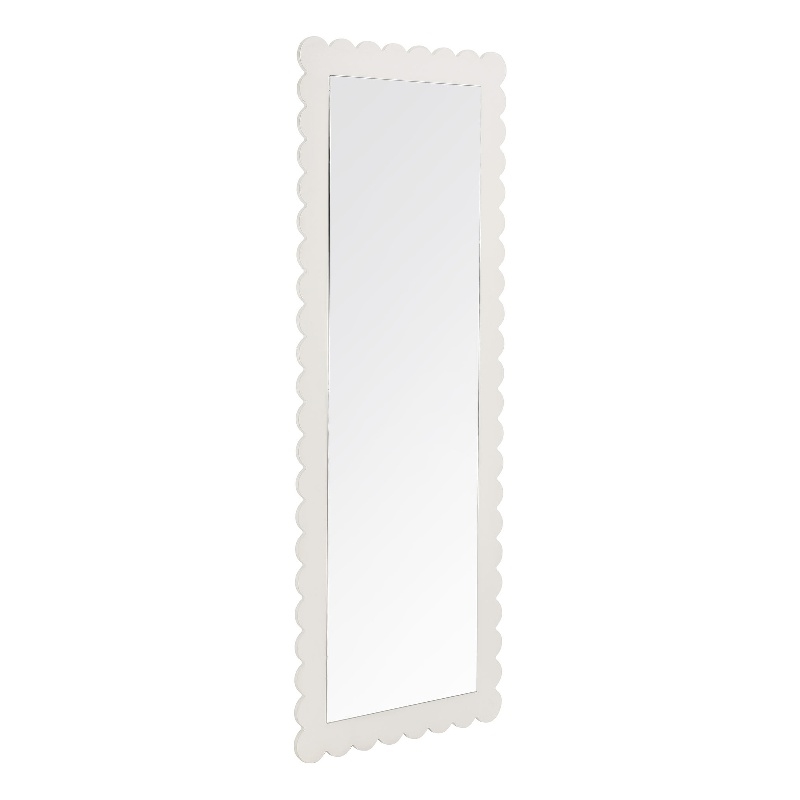 Emmeline Floor Mirror in White
