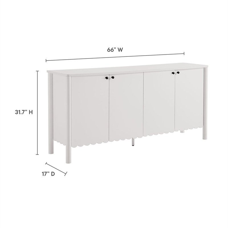 Emmeline Sideboard Cabinet in White