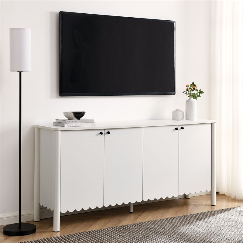 Emmeline Sideboard Cabinet in White