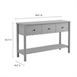 Emmeline Console Table in Light Gray