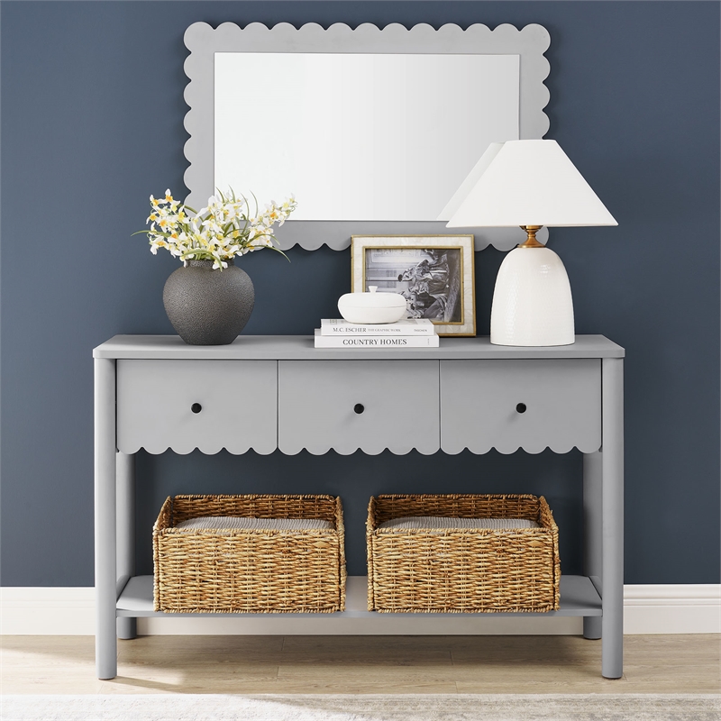Emmeline Console Table in Light Gray