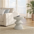 Modway Terza Indoor/Outdoor Concrete Build End Table in Light Gray