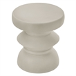 Modway Terza Indoor/Outdoor Concrete Build End Table in Light Gray