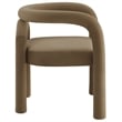 Modway Astrid Performance Velvet Upholstered Dining Chair in Camel