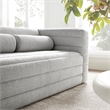 Modway Relle Channel Tufted Boucle Fabric Upholstered Loveseat in Newsprint