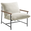 Modway Raya Powder-Coated Aluminum Lounge Chair and Ottoman in Ivory