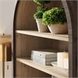 Nolan Storage Display Cabinet Bookshelf in Dark Walnut