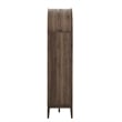 Nolan Storage Display Cabinet Bookshelf in Dark Walnut