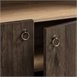 Nolan Storage Display Cabinet Bookshelf in Dark Walnut