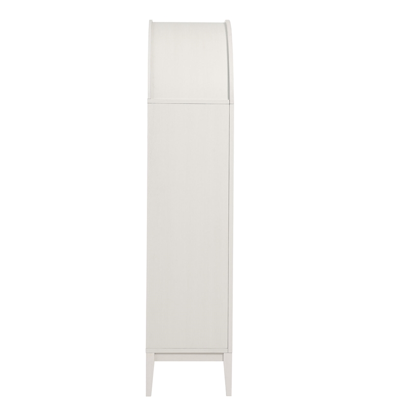 Nolan Storage Display Cabinet in Ivory Oak