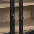 Nolan Storage Display Cabinet in Black Oak