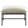 Modway Raya Nubby Boucle Fabric Cushion Ottoman in Ivory