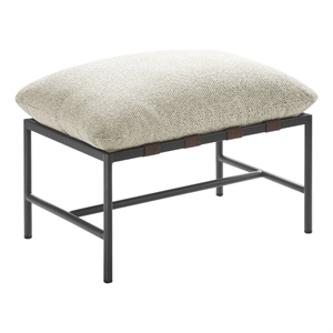 raya ottoman in ivory
