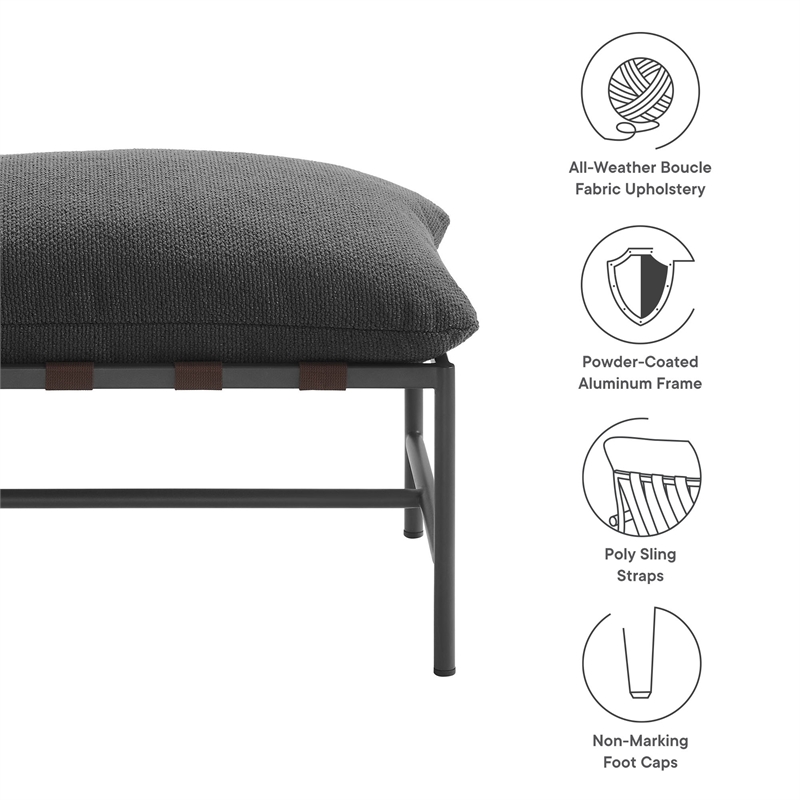 Raya Ottoman in Charcoal