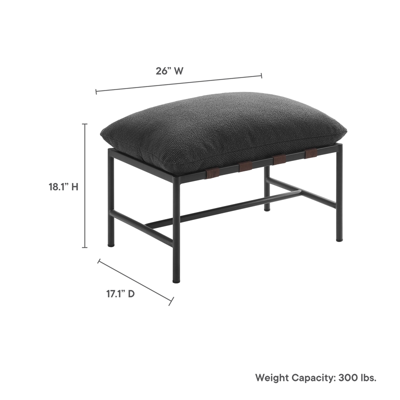 Raya Ottoman in Charcoal