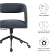 Pinnacle Office Chair in Slate Blue