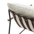 Raya Sling Lounge Chair in Ivory