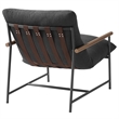 Raya Sling Lounge Chair in Charcoal