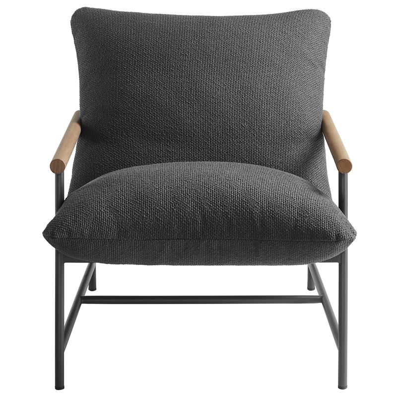Raya Sling Lounge Chair in Charcoal