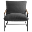 Raya Sling Lounge Chair in Charcoal
