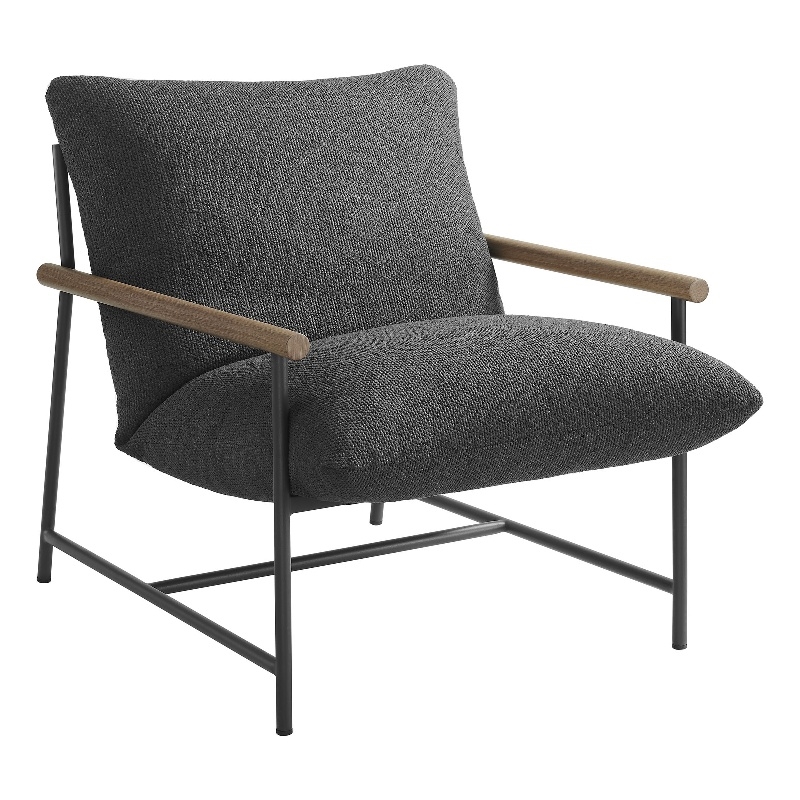 Raya Sling Lounge Chair in Charcoal
