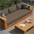 Tahoe 2-Piece Sofa and Coffee Table Set in Natural Cocoa