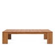 Tahoe 2-Piece Sofa and Coffee Table Set in Natural Cocoa