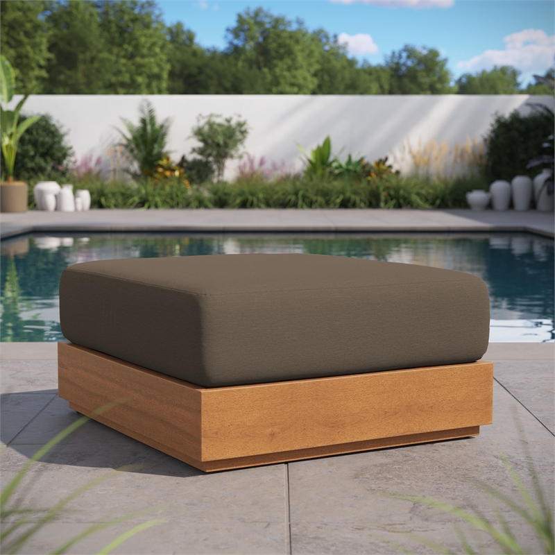 Tahoe Ottoman in Natural Cocoa