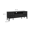 Samos TV Stand in Black