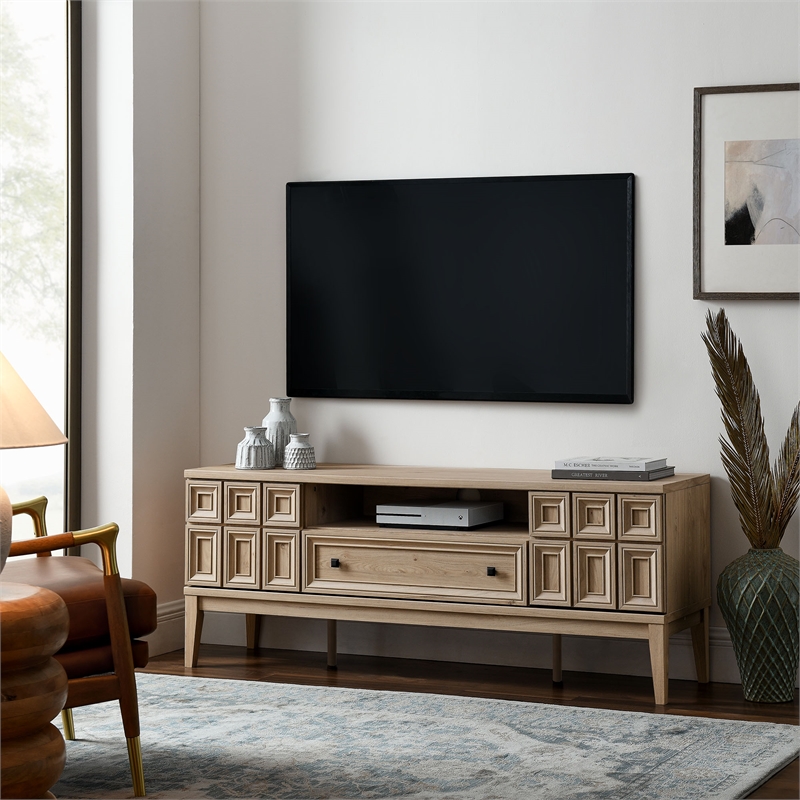 Samos TV Stand in Light Oak