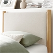 Maven Platform Bed in Ivory Oak