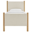 Maven Platform Bed in Ivory Oak