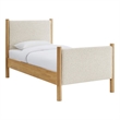 Maven Platform Bed in Ivory Oak