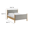 Maven Platform Bed in Wheat Oak