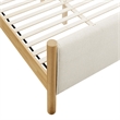 Maven Platform Bed in Ivory Oak