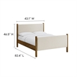 Maven Platform Bed in Ivory Walnut