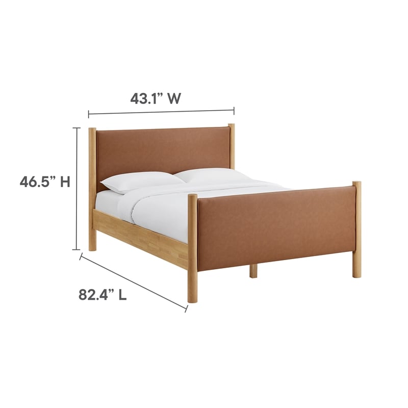 Maven Platform Bed in Tan Oak