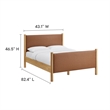 Maven Platform Bed in Tan Oak