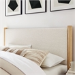Maven Platform Bed in Ivory Oak
