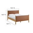 Maven Platform Bed in Tan Oak