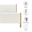 Maven Platform Bed in Feather Oak