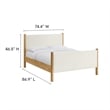 Maven Platform Bed in Feather Oak