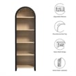 Evie Bookcase Display Cabinet in Black