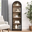 Evie Bookcase Display Cabinet in Black