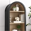 Evie Bookcase Display Cabinet in Black