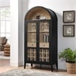 Nolan Arched Bar Cabinet in Black