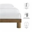 Runa Twin Platform Bed in French Oak