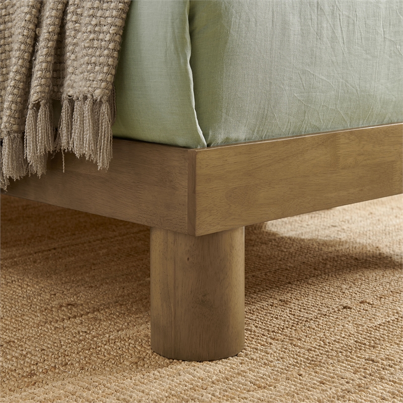 Runa Twin Platform Bed in French Oak